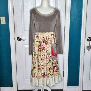 Handmade Upcycled CottageCore Dress Small-Medium